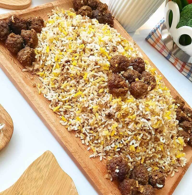 طرز تهیه سماق پلو اردبیلی؛ چلو کباب اما با ترکیب متفاوت!