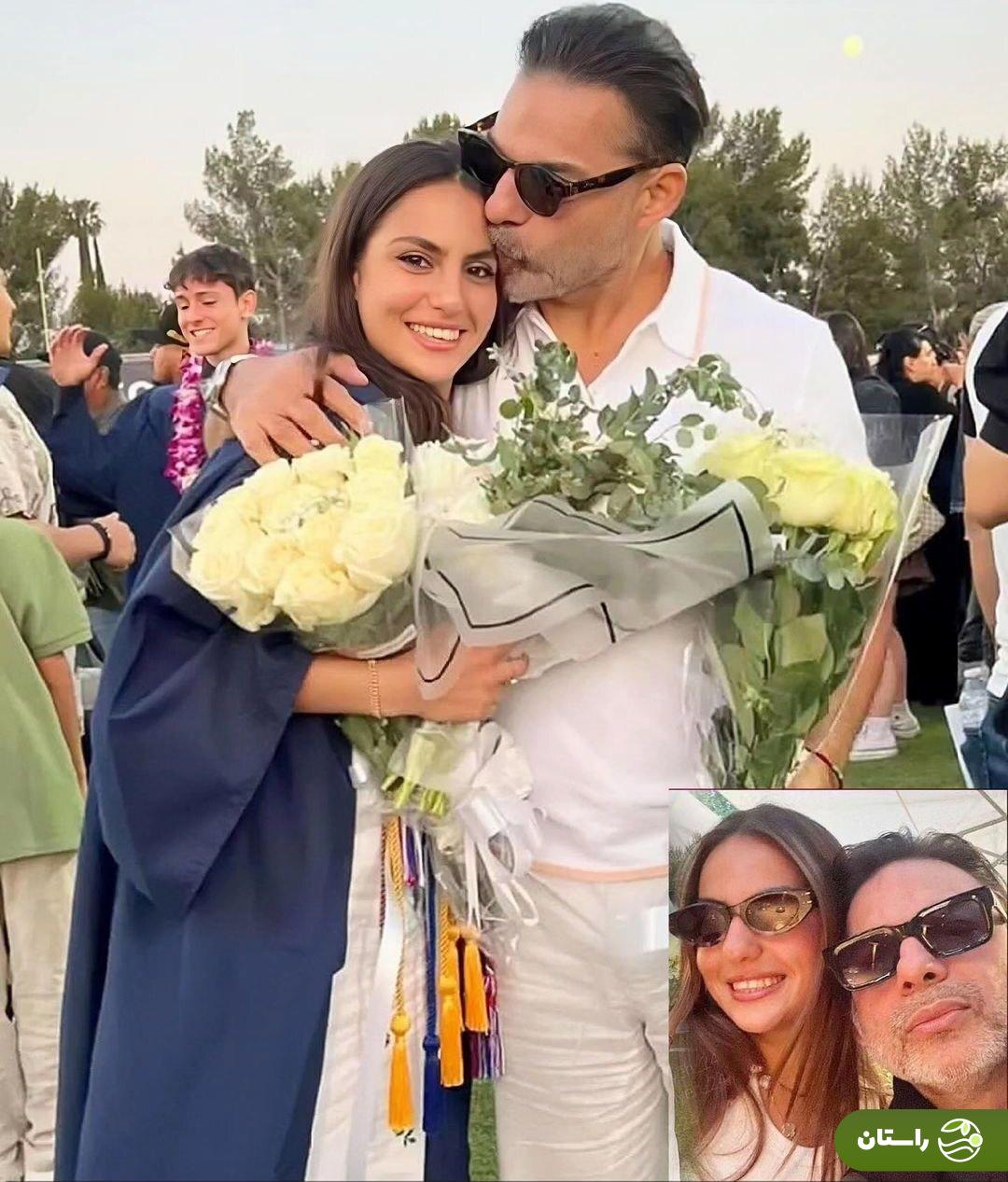 (عکس) تصویر زیبایی از پیمان معادی در کنار دخترش در آمریکا