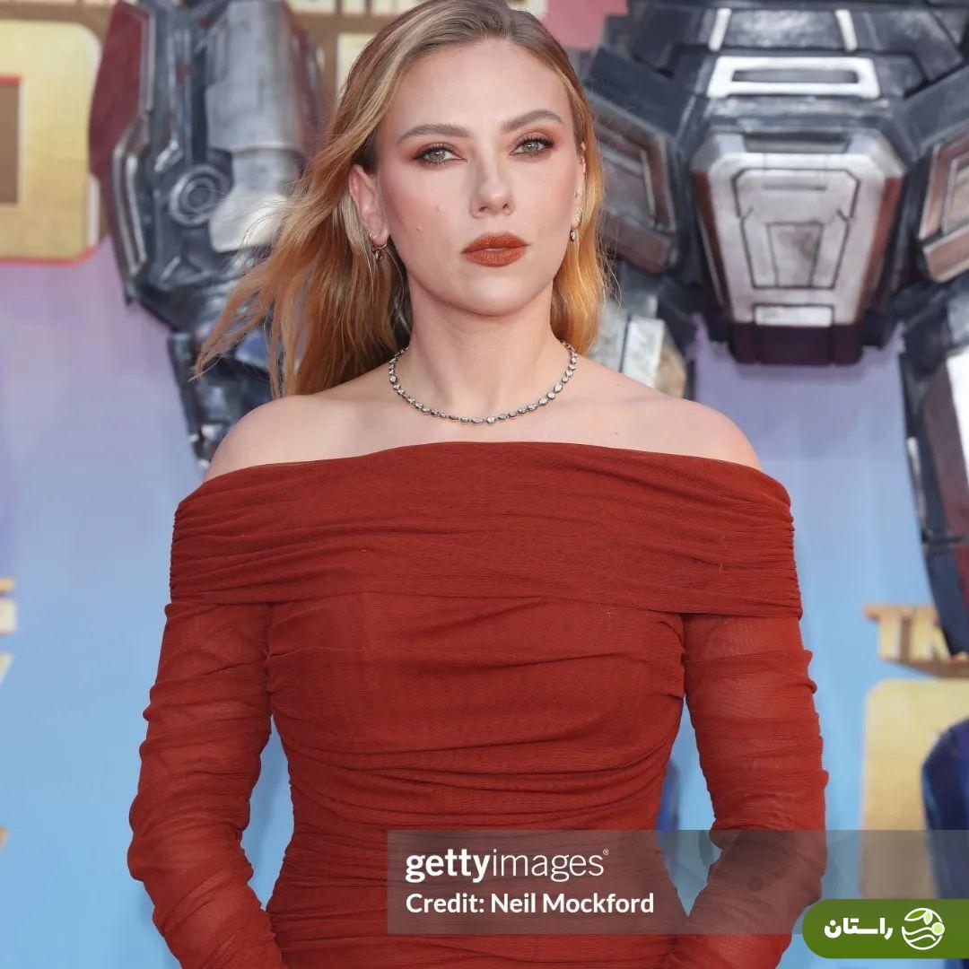 تصاویر | استایل جذاب اسکارلت جوهانسون (Scarlett Johansson)‌ در فرش قرمز انیمیشن ترنسفورمرز (Transformers One)