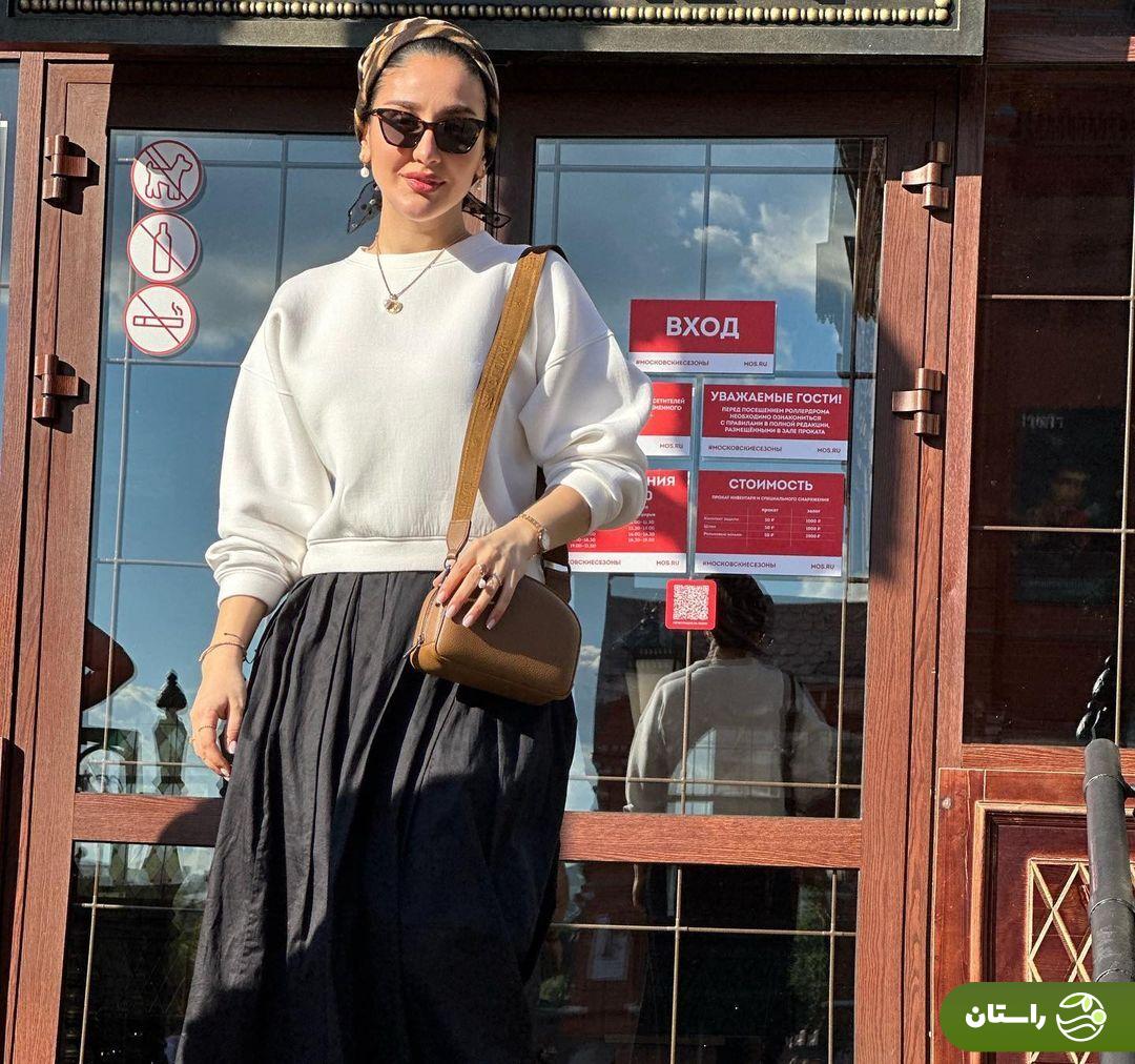 عکس | پوشش متفاوت خانم بازیگر سریال گیلدخت در مسکو عکس | پوشش متفاوت خانم بازیگر سریال گیلدخت در مسکو
