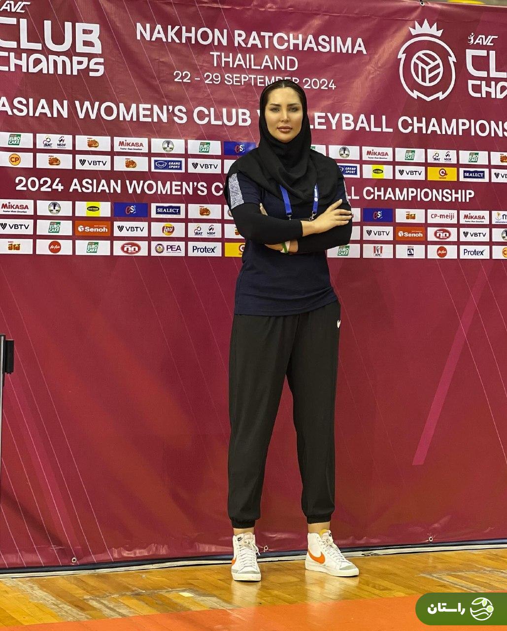 تصویری از مرضیه کریمی؛ ‌مربی بدنساز تیم والیبال دختران سایپا خبرساز شد
