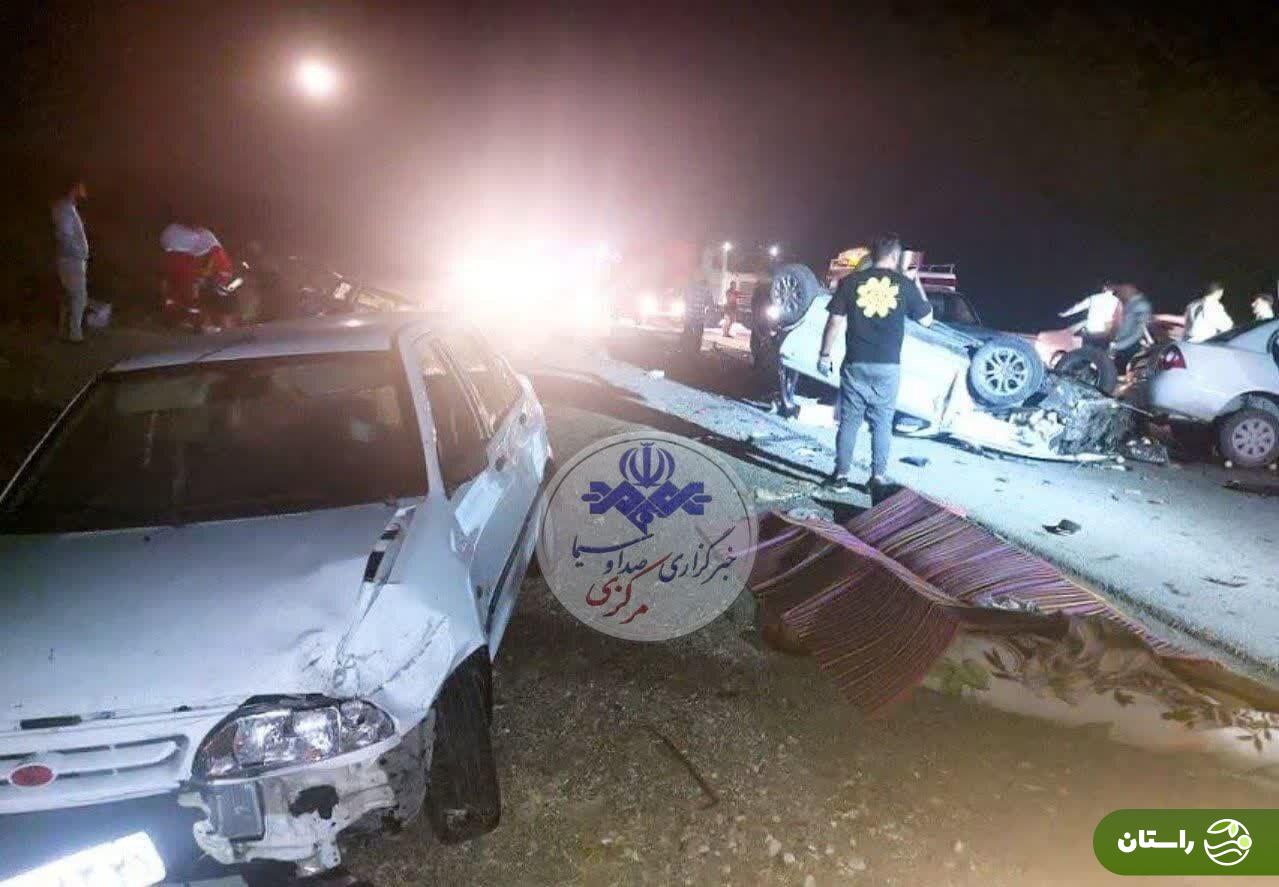 تصاویر | تصادف عجیب  و فجیع در جاده ساوه به همدان؛ ۱۱ نفر جانباختند تصاویر | تصادف عجیب  و فجیع در جاده ساوه به همدان؛ ۱۱ نفر جانباختند