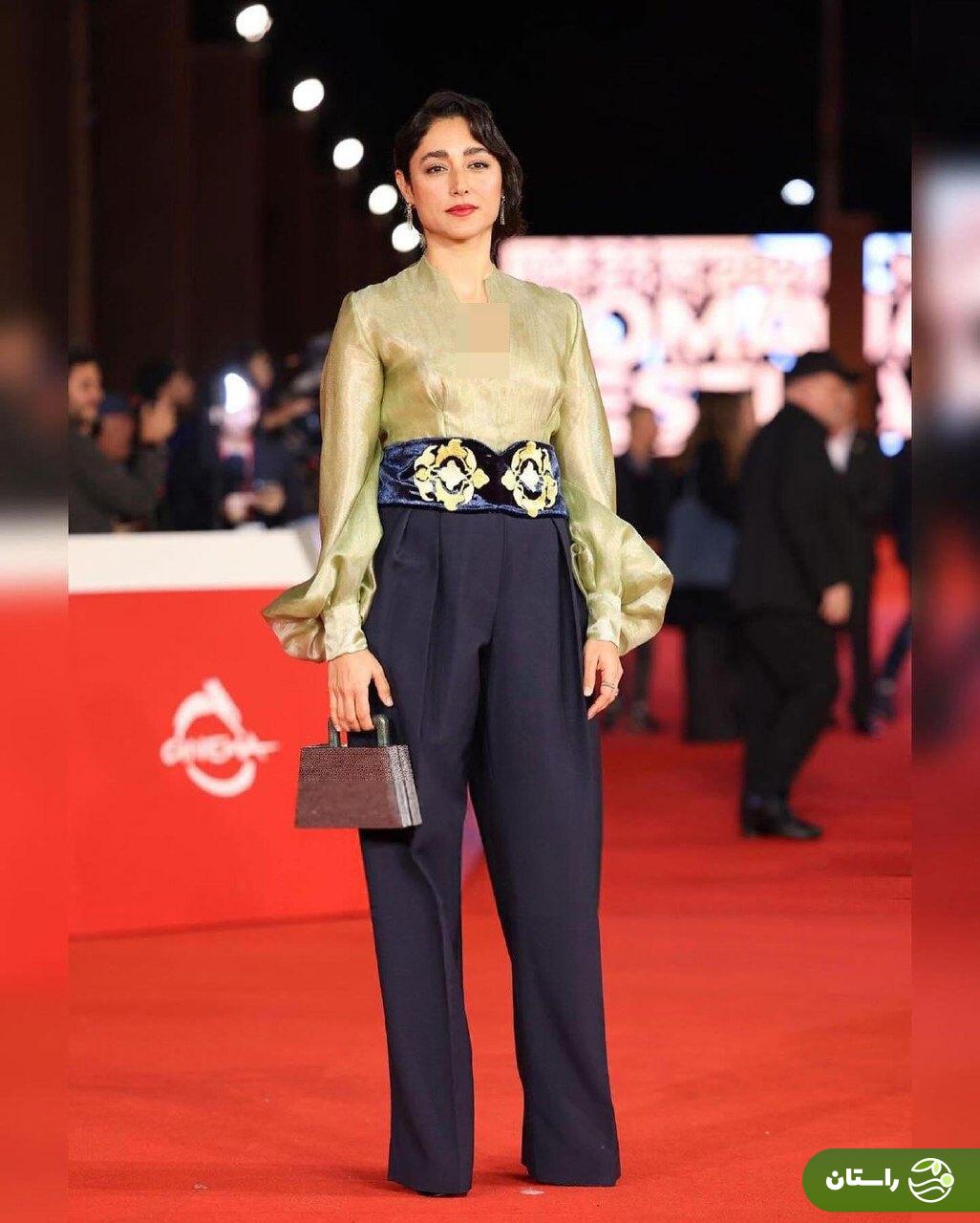 تصاویر | استایل ایرانی گلشیفته فراهانی روی فرش قرمز