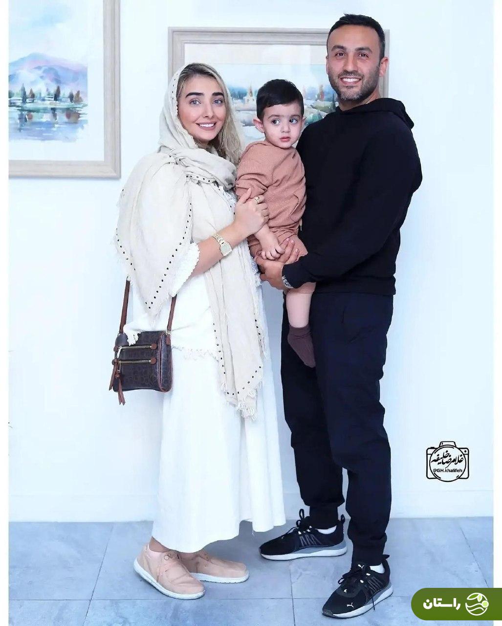 تصاویری از فاطمه گودروزی، پسر، عروس و نوه‌اش