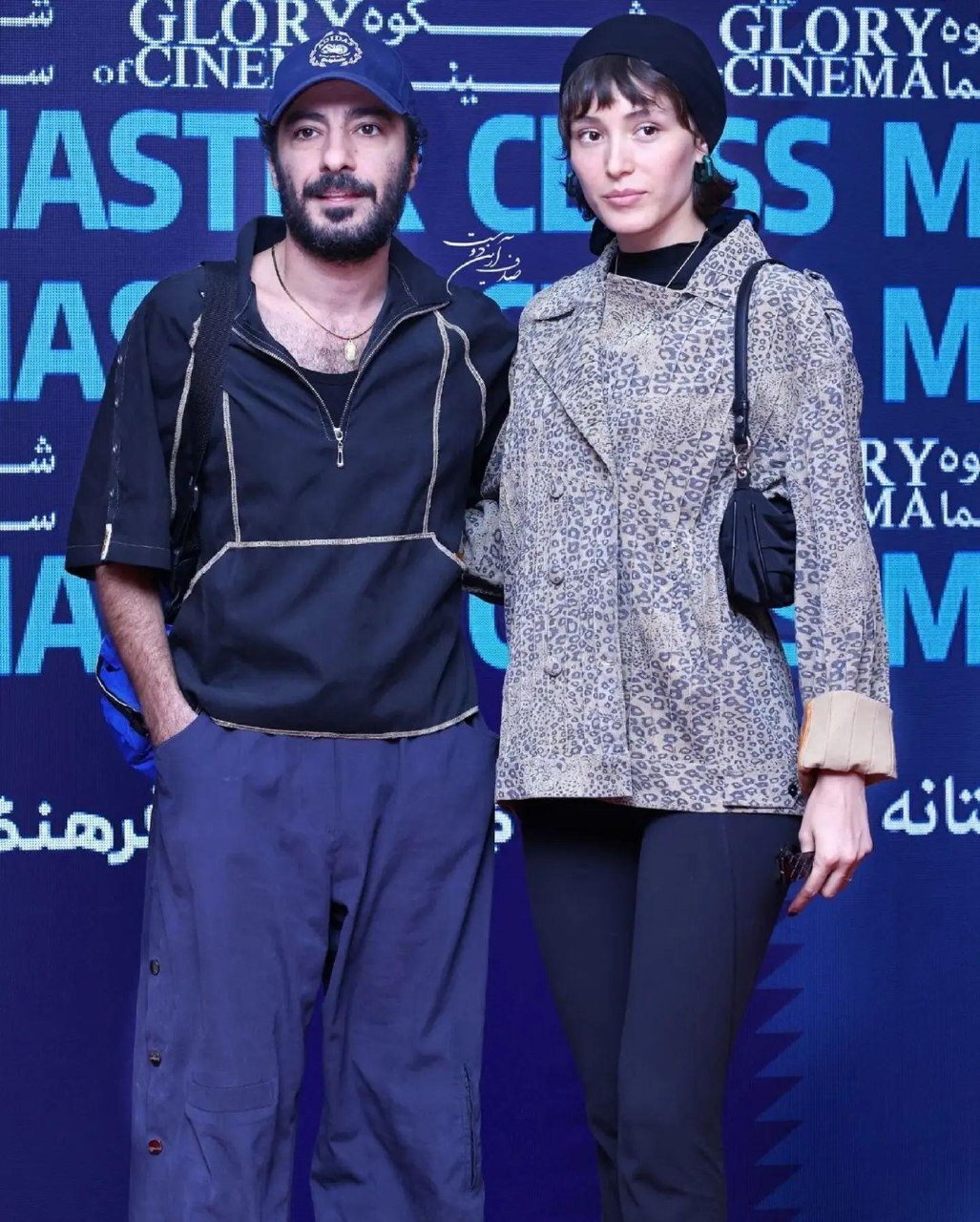عکس |نوید محمدزاده و فرشته حسینی در مسترکلاس شکوه سینما