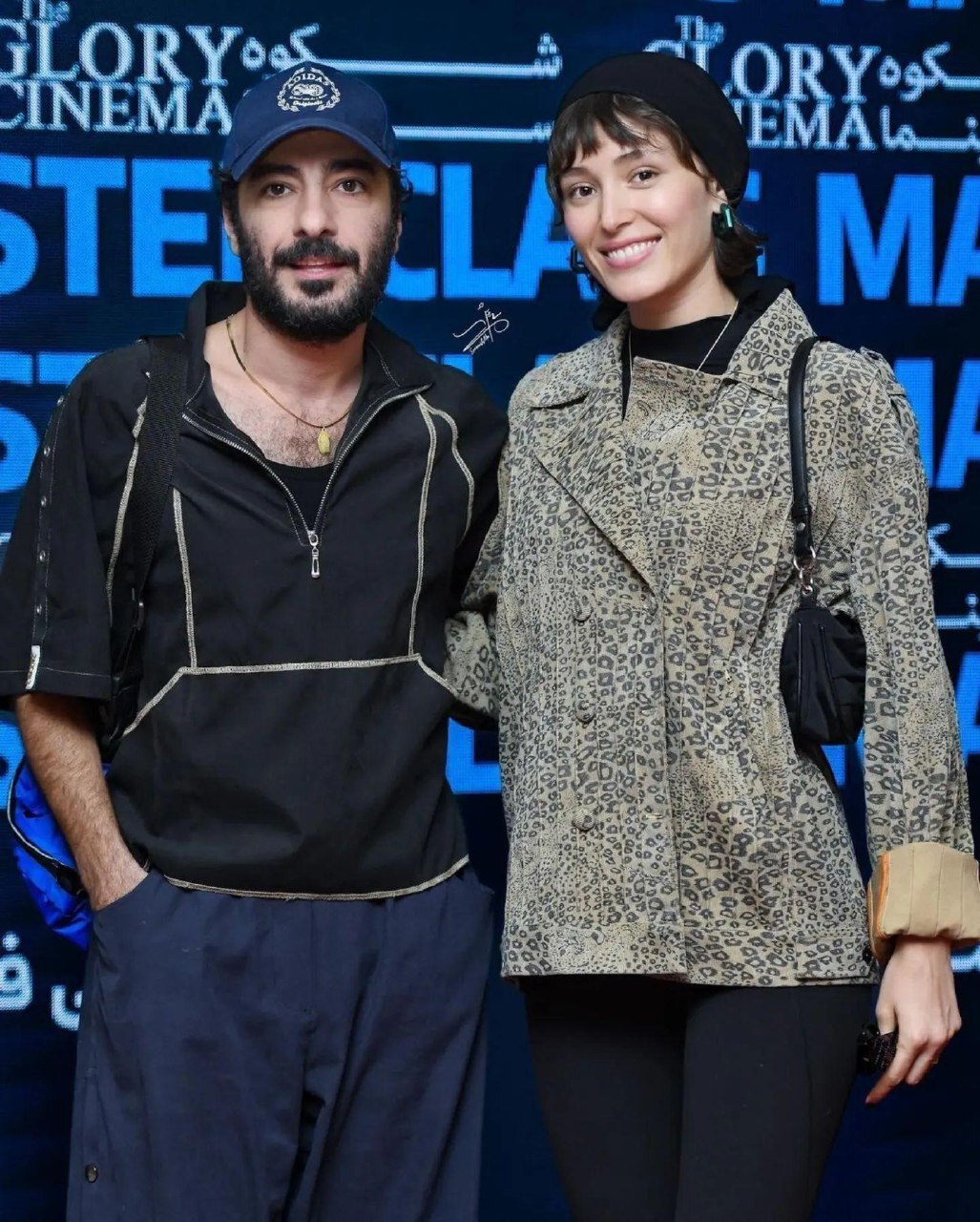 عکس |نوید محمدزاده و فرشته حسینی در مسترکلاس شکوه سینما