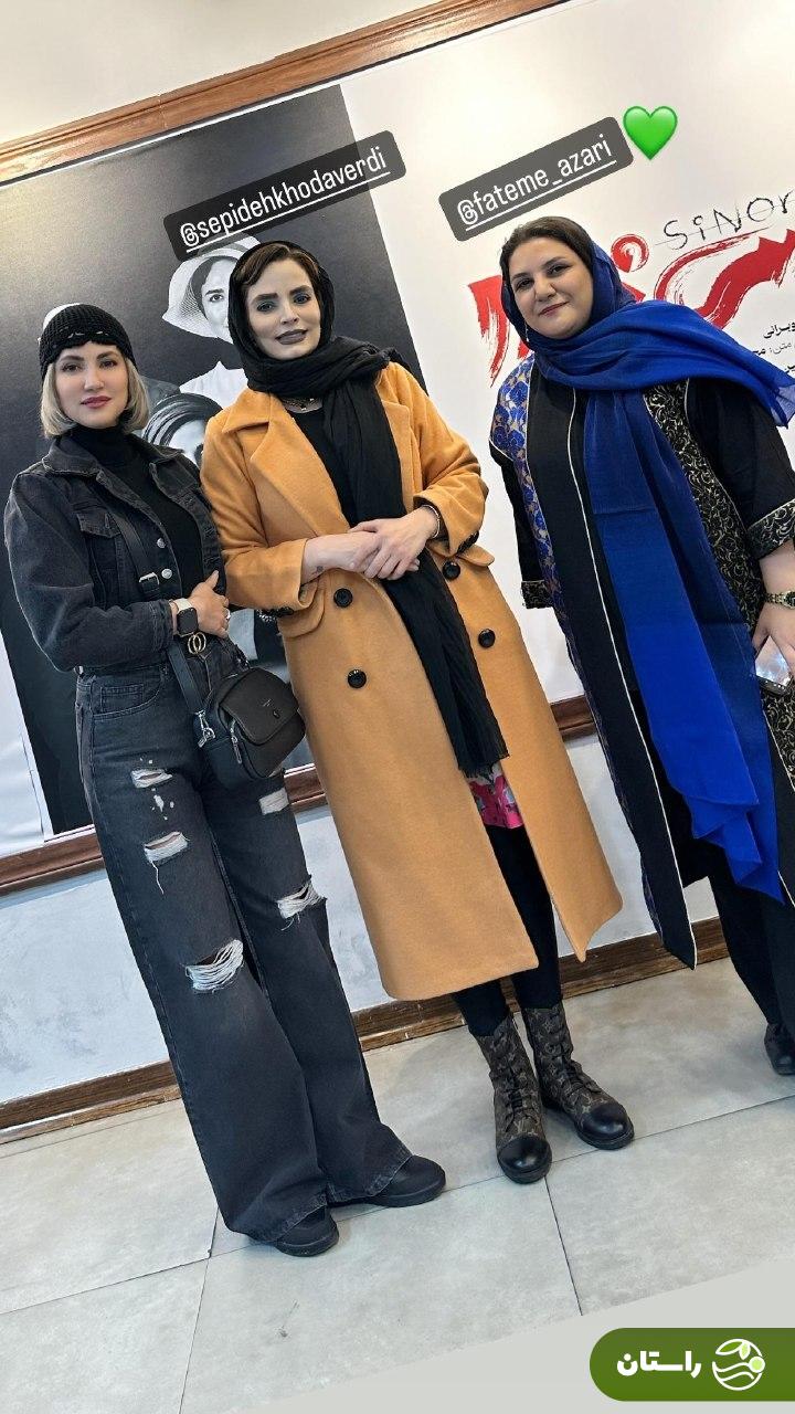 عکس | تیپ عجیب سمیرا حسینی در دیدار با سپیده خدایاری