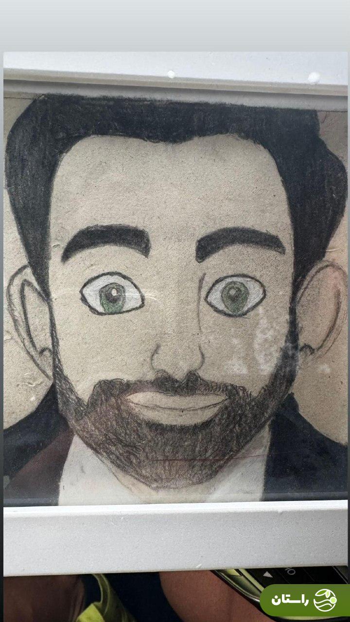 ویدئو | واکنش محمدرضا گلزار به نقاشی یکی از کاربران: آخه بی‌انصاف این شبیه منه!