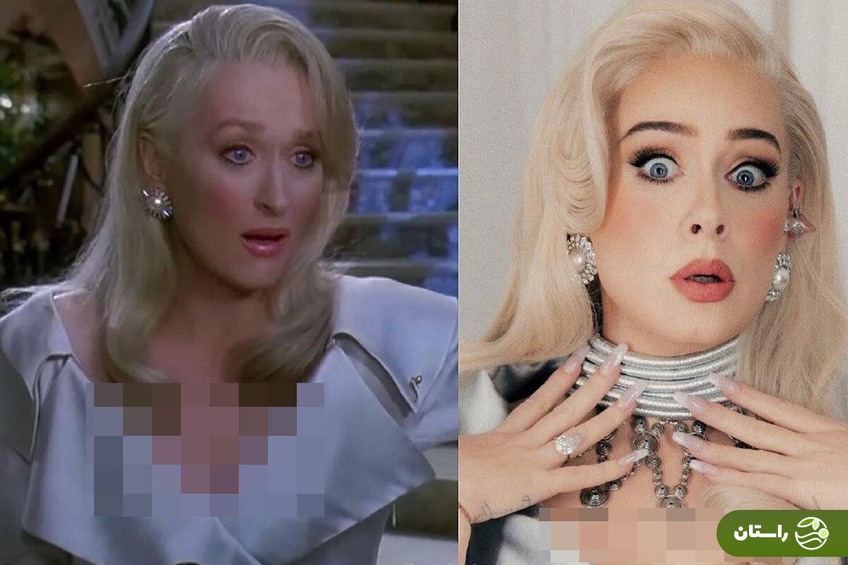 تصاویر | استایل جالب و خبرساز ادل در یک شب هیجان انگیز