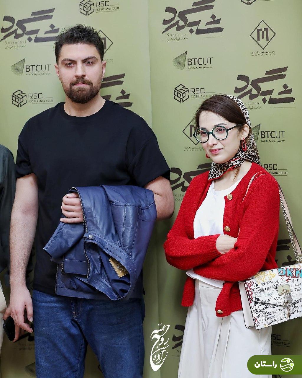 تصاویر | امیر آقایی، امیرحسین فتحی و روشنک گرامی در اکران یک فیلم