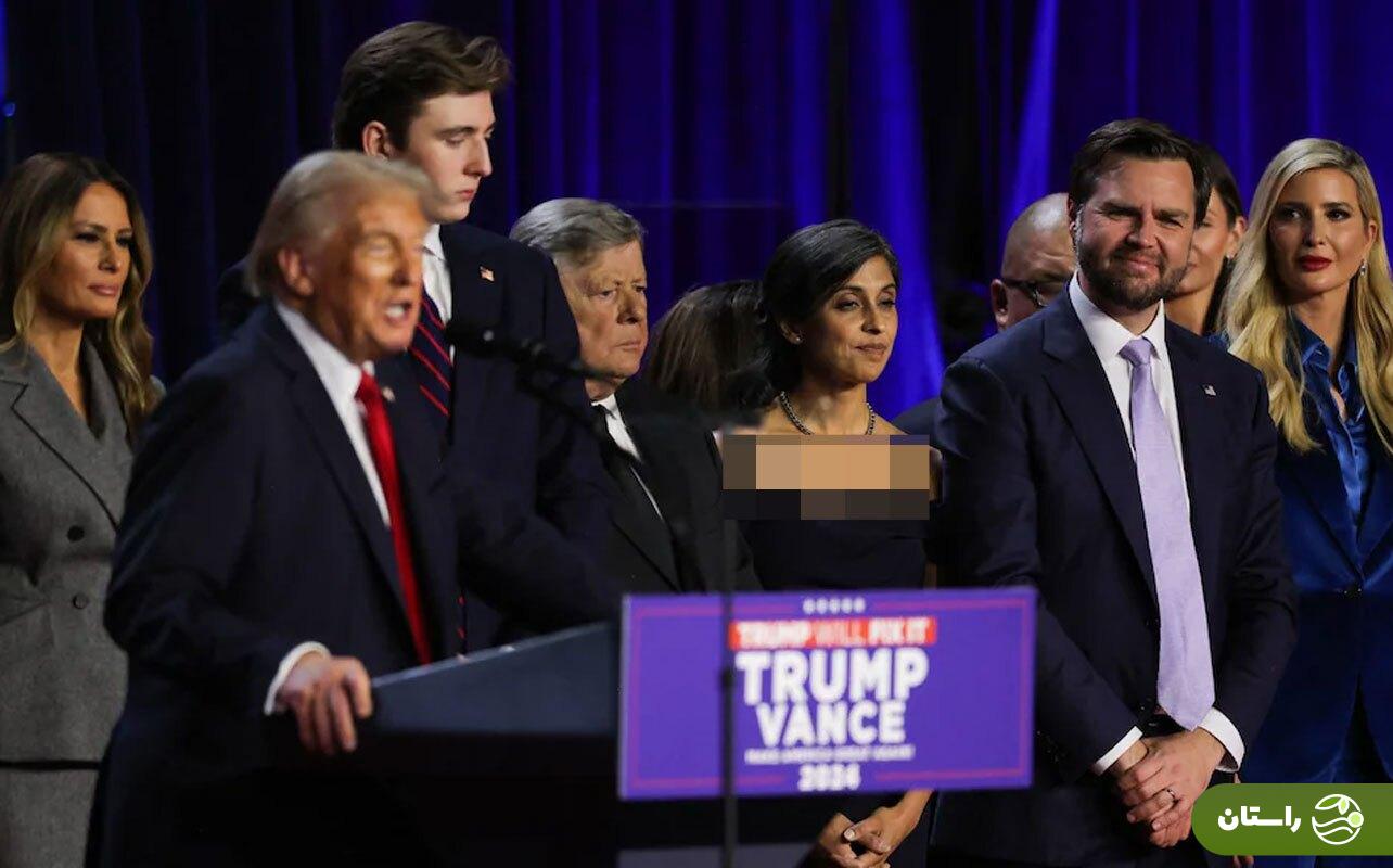 عکس | استایل خاص ایوانکا ترامپ در سخنرانی پیروزی ترامپ عکس | استایل خاص ایوانکا ترامپ در سخنرانی پیروزی ترامپ