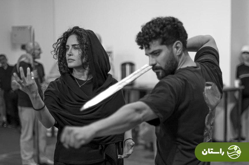 عکس | سینا مهراد و الناز شاکردوست در حال تمرین تئاتر