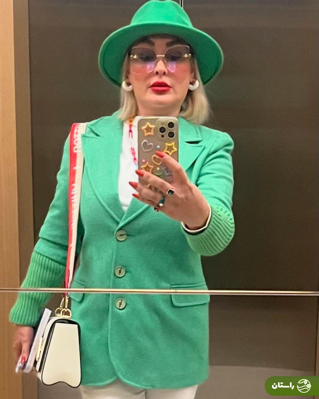 عکس | الهام حمیدی سبز پوش شد!
