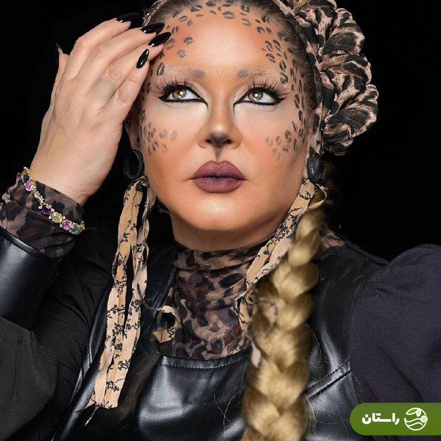 تصاویر | گریم دیدنی بهاره رهنما در نمایش پلنگ گیاه‌خوار