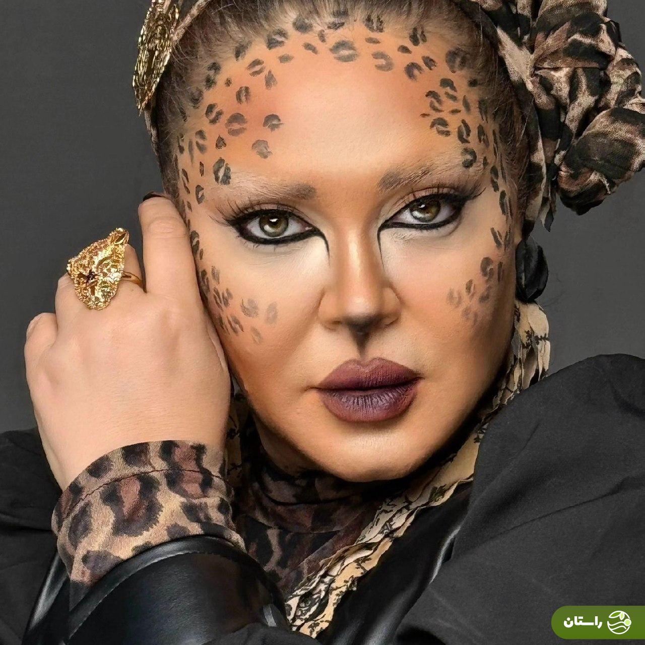 تصاویر | گریم دیدنی بهاره رهنما در نمایش پلنگ گیاه‌خوار