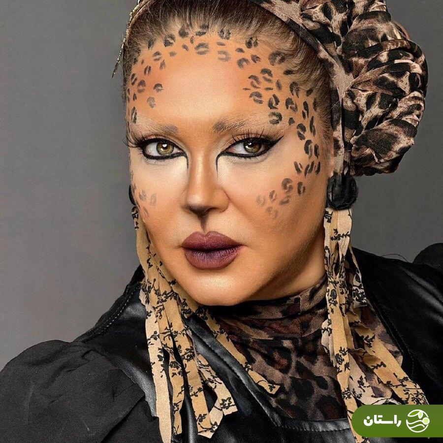 تصاویر | گریم دیدنی بهاره رهنما در نمایش پلنگ گیاه‌خوار