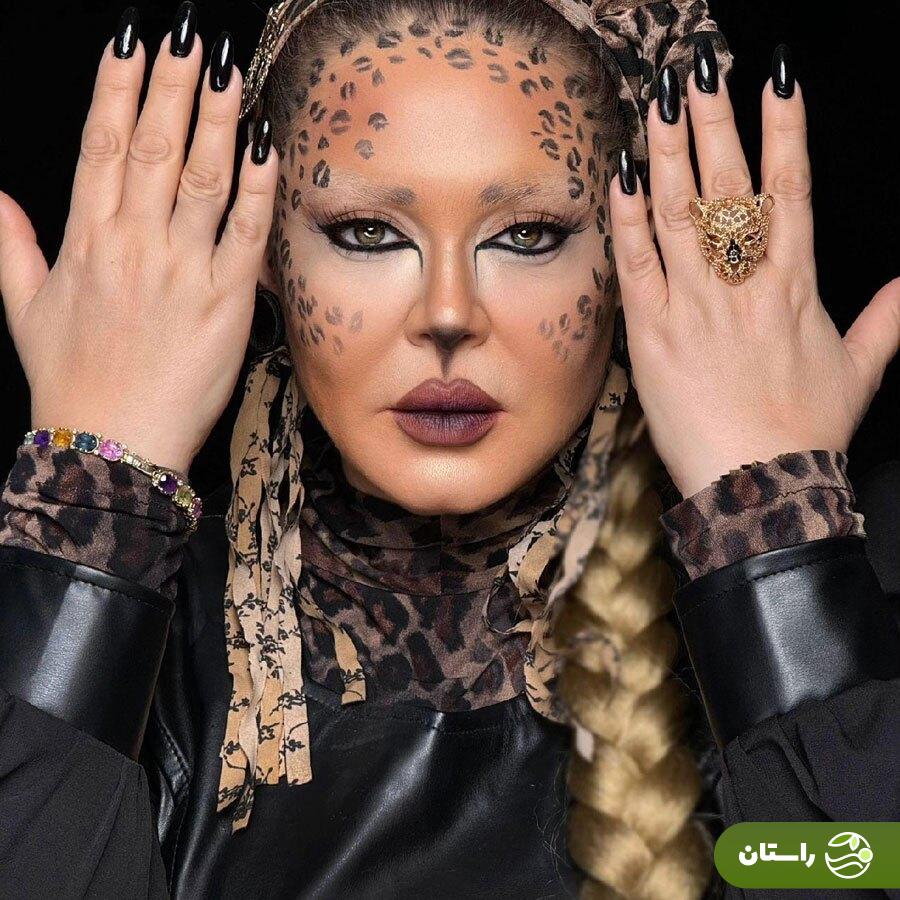 تصاویر | گریم دیدنی بهاره رهنما در نمایش پلنگ گیاه‌خوار