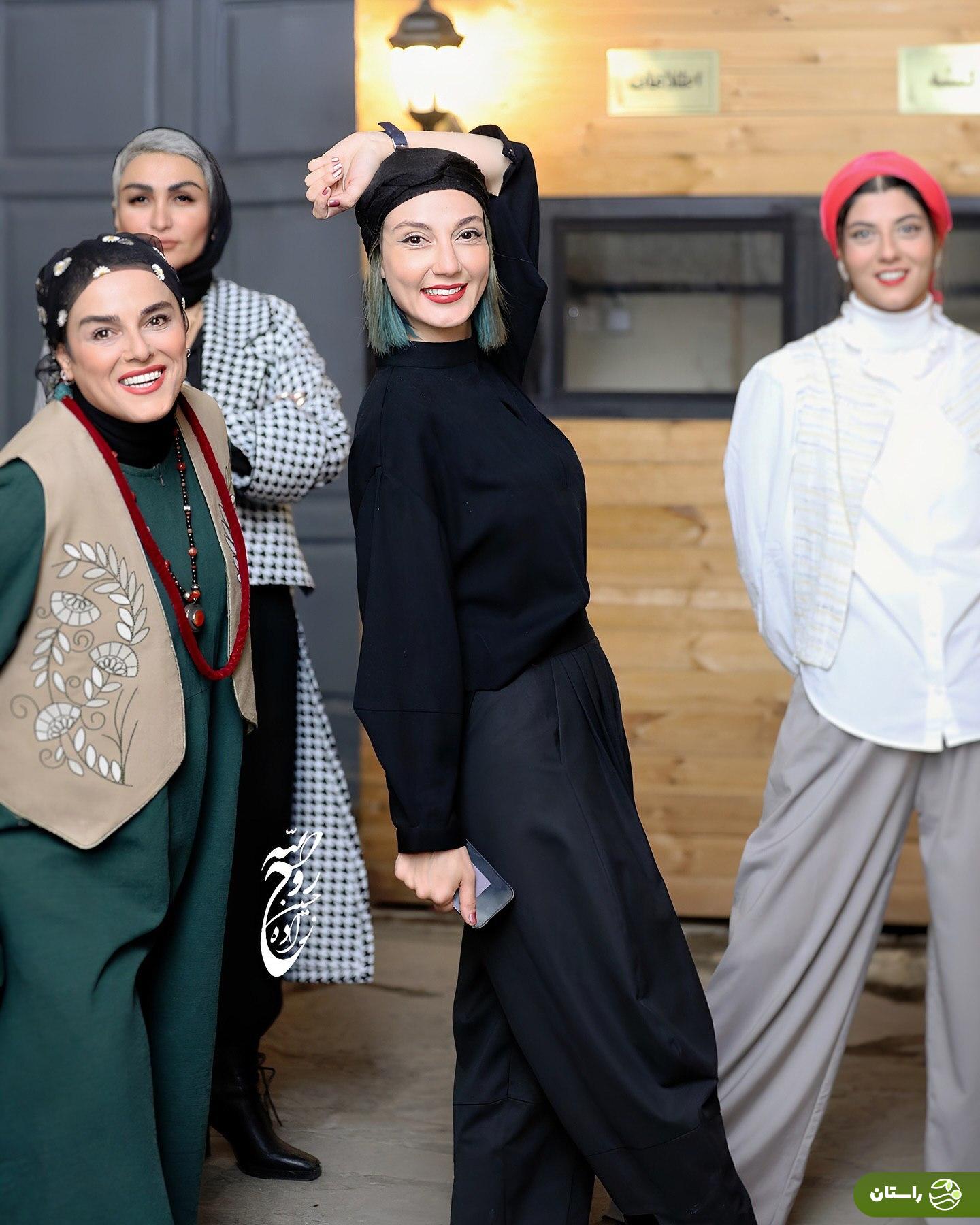 تصاویر | ژست‌های جذاب حدیث میرامینی در افتتاحیه نمایش بی پایانی