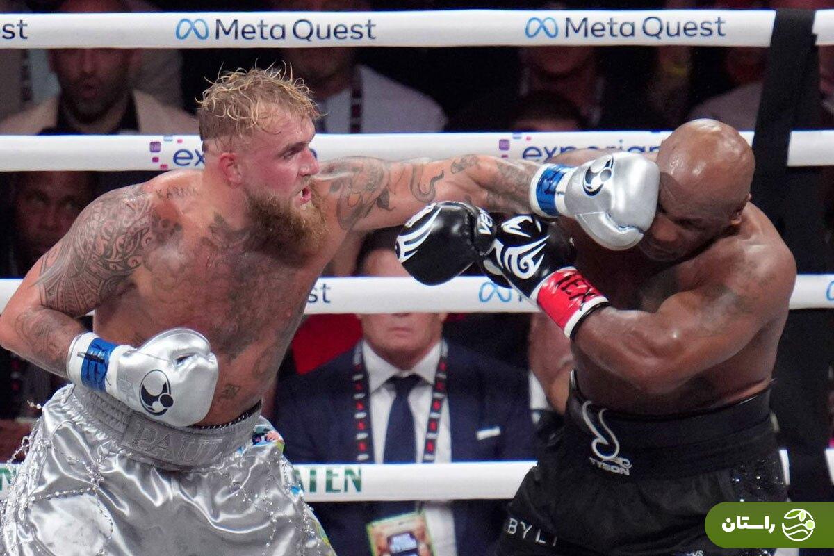 تصاویر | شکست مایک تایسون مقابل جیک پاول در نمایشی ضعیف | تایسون و پاول چقدر به جیب زدند؟