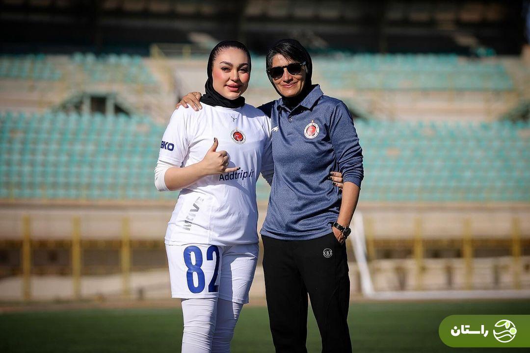 عکس‌های دیدنی از دو بازیکن تیم فوتبال دختران خاتون بم