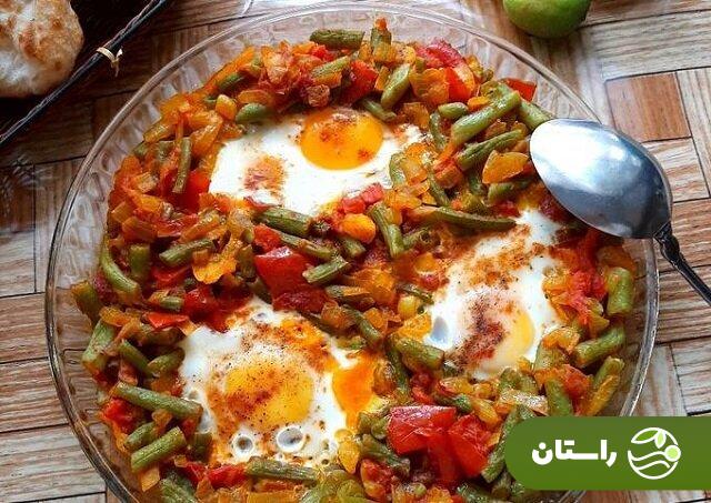 نرگسی لوبیا سبز؛ یک غذای بدون گوشت و ارزان اما مقوی + طرز تهیه