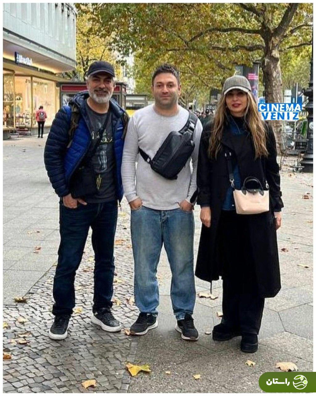 عکس | مهدی پاکدل و رعنا آزادی‌ور در پشت صحنه زخم کاری ۴ در اسلو