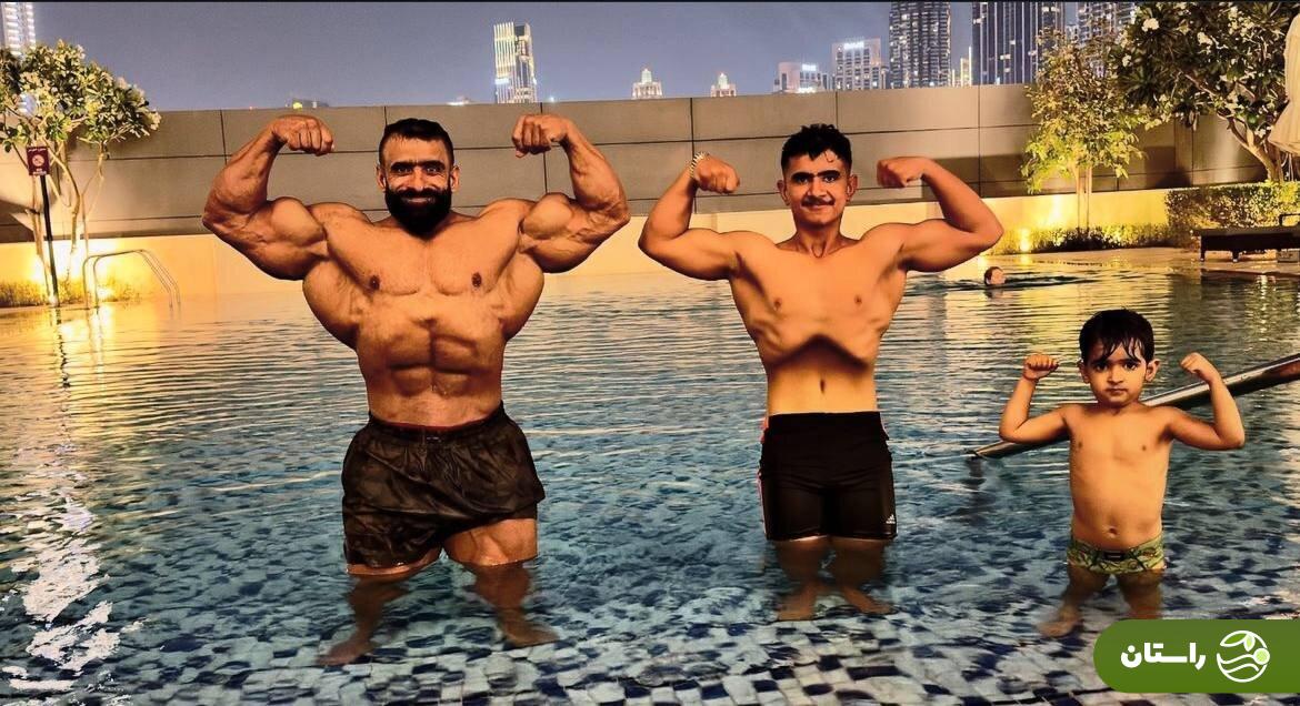 عکس | فیگور جذاب هادی چوپان و پسرانش عکس | فیگور جذاب هادی چوپان و پسرانش