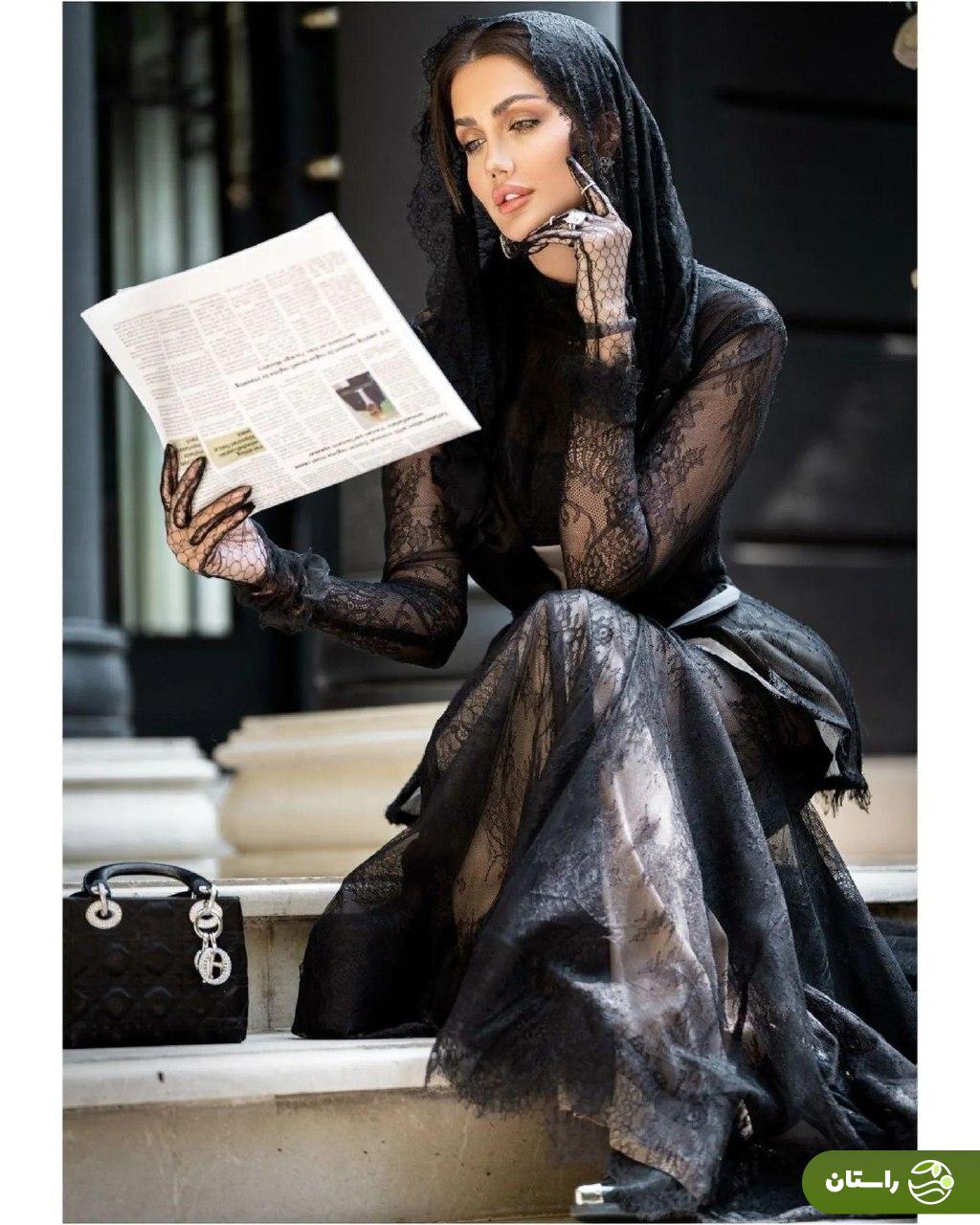 تصاویر جدید مدلینگ صبا تاجیک همسر علیرام نورایی