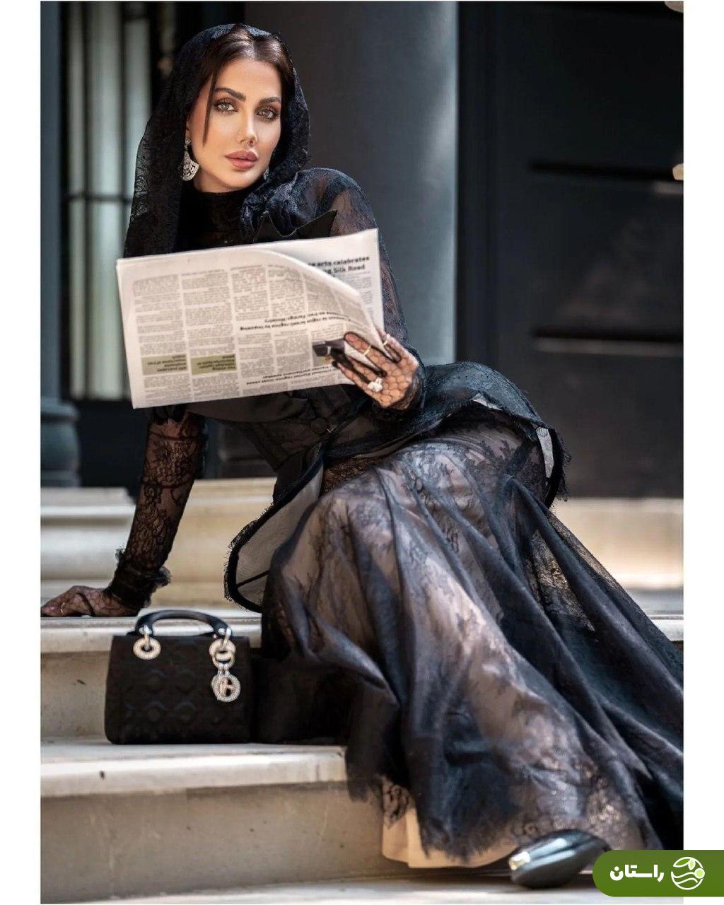 تصاویر جدید مدلینگ صبا تاجیک همسر علیرام نورایی