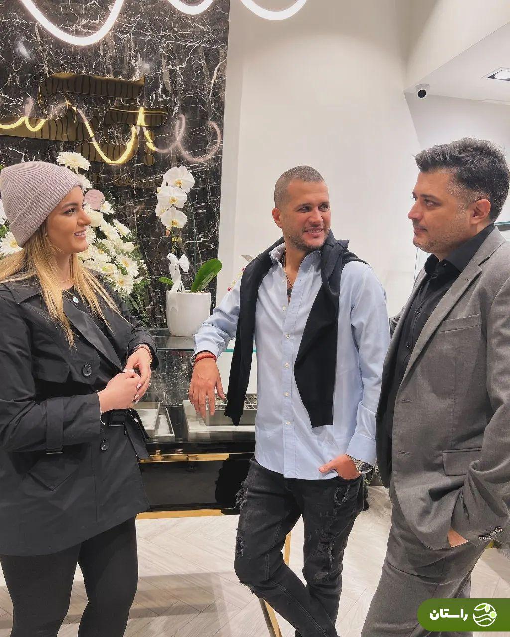 عکس | دیدار نیلوفر پارسا و سیاوش خیرابی بازیگران سریال «آوای باران» پس از ۱۱ سال