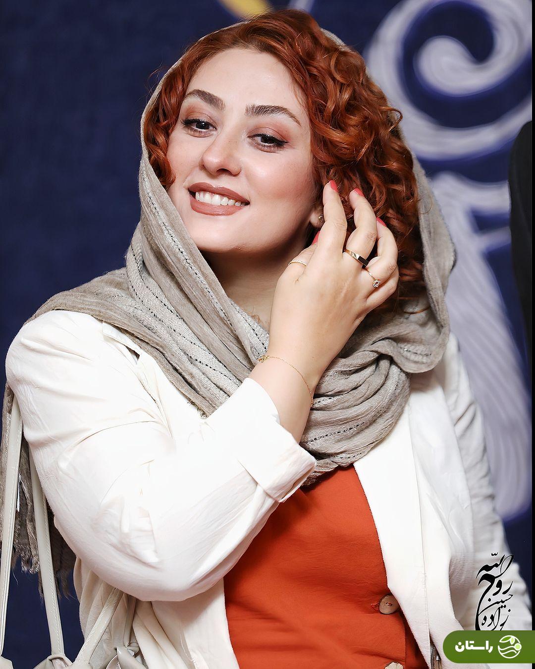 تصاویر | الهام طهموی و همسرش در اکران باغ کیانوش