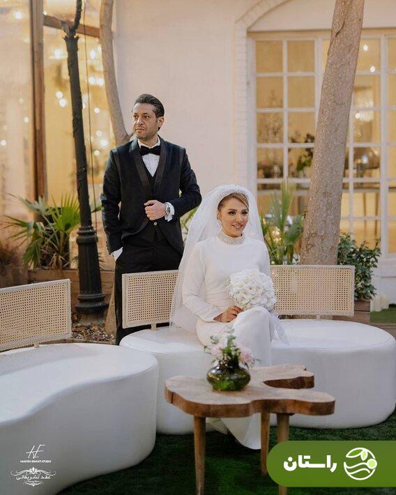 عکس‌های جدید از عروسی روزبه معینی و مهرزاد دبیرزاده