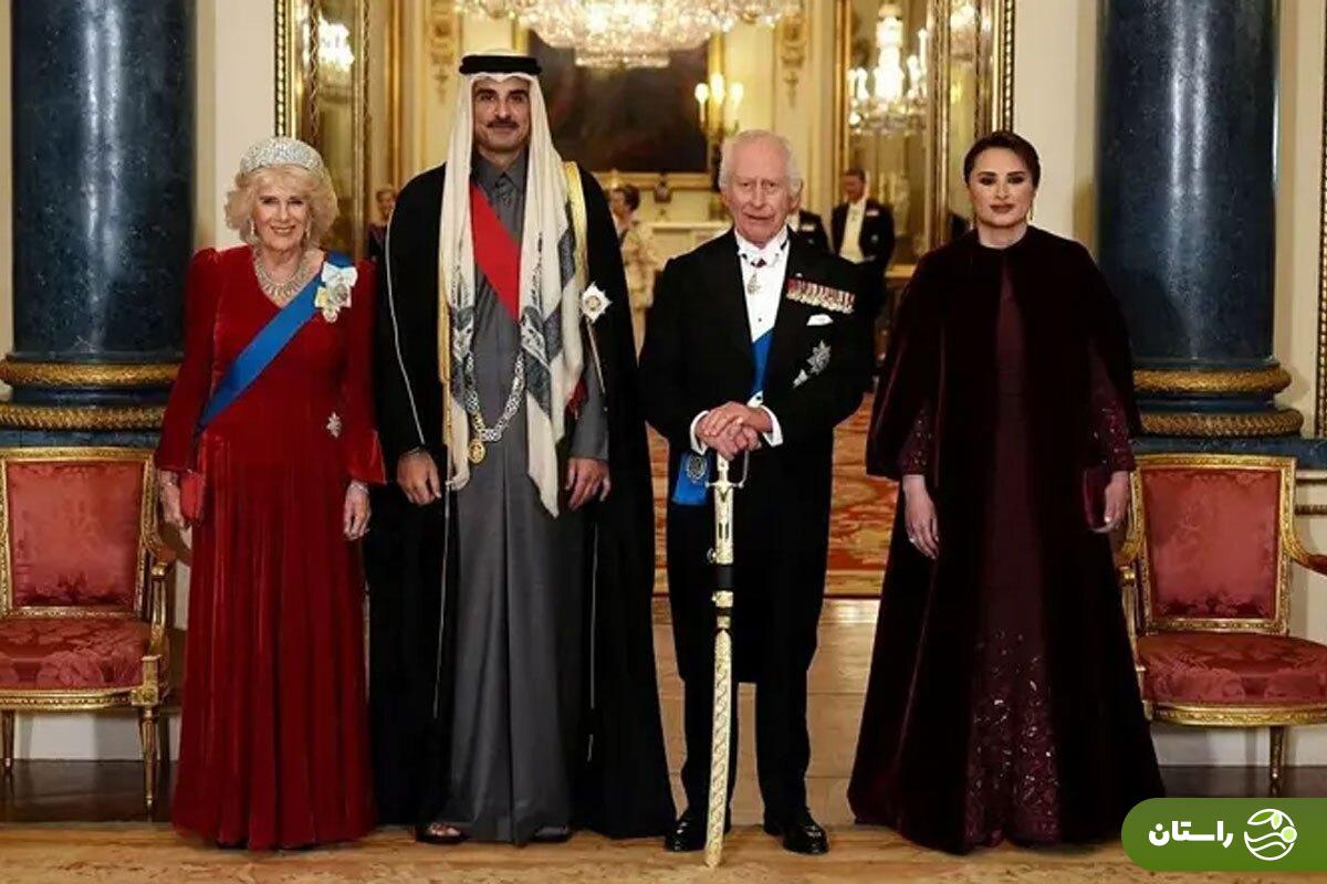 تصاویر | استقبال شاهانه از امیر قطر و همسرش در لندن تصاویر | استقبال شاهانه از امیر قطر و همسرش در لندن