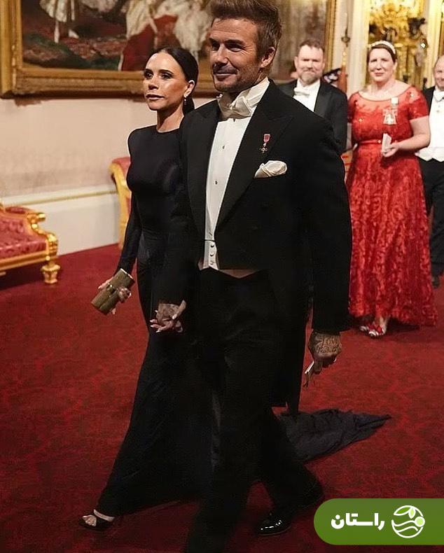 تصاویر | استایل رسمی دیوید و ویکتوریا بکام مهمان ضیافت کاخ باکینگهام تصاویر | استایل رسمی دیوید و ویکتوریا بکام مهمان ضیافت کاخ باکینگهام