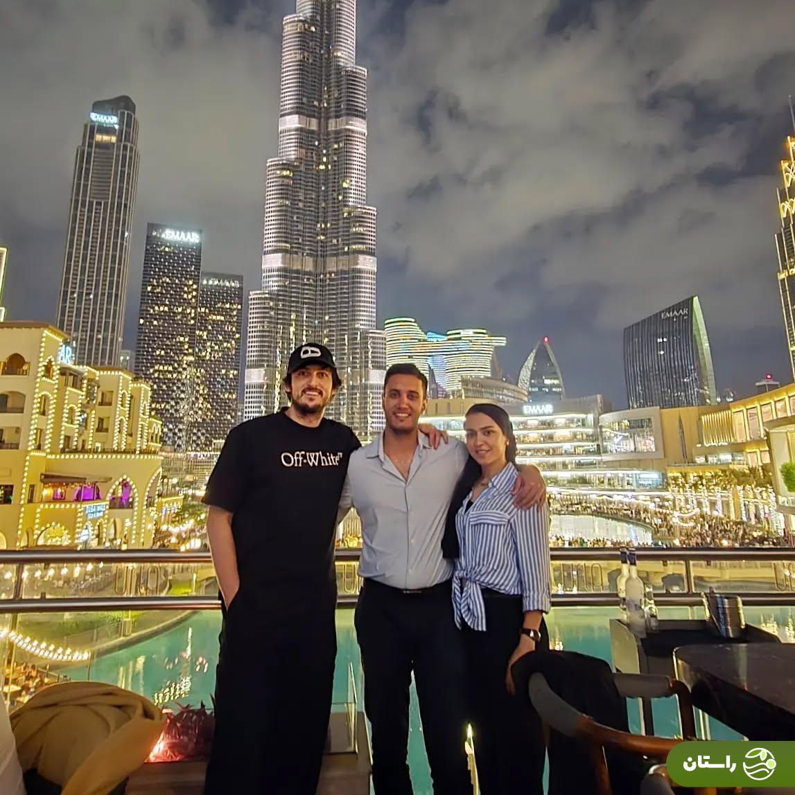 عکس | فرزانه فصیحی و سردار آزمون در دبی عکس | فرزانه فصیحی و سردار آزمون در دبی