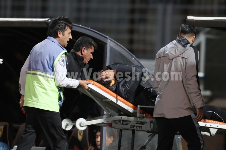 تصاویر | عصبانیت شدید فرشید اسماعیلی و عجیب‌ترین مصدومیت فوتبال ایران