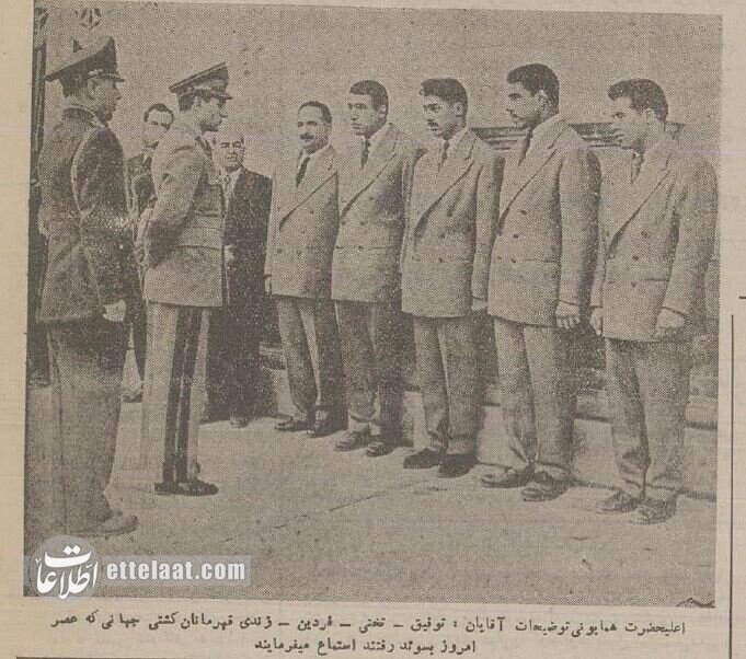 عکس | ملاقات تختی و فردین با شاه عکس | ملاقات تختی و فردین با شاه