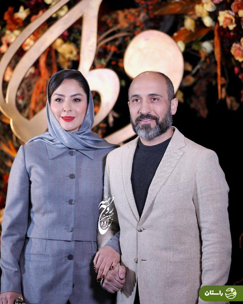 عکس‌های دو نفره بازیگران و همسران شان در جشن حافظ