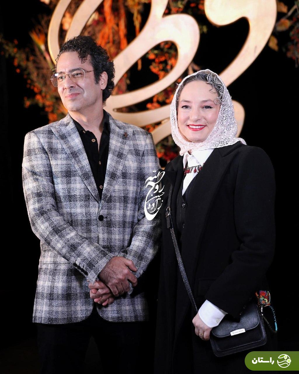 عکس‌های دو نفره بازیگران و همسران شان در جشن حافظ