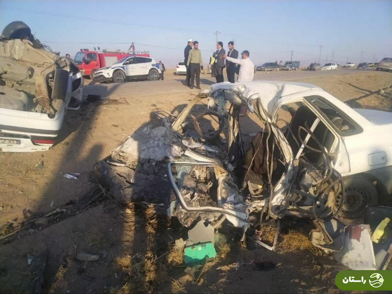 تصاویر | تصادف شدید و فوت چهار مامور پلیس در نیشابور تصاویر | تصادف شدید و فوت چهار مامور پلیس در نیشابور
