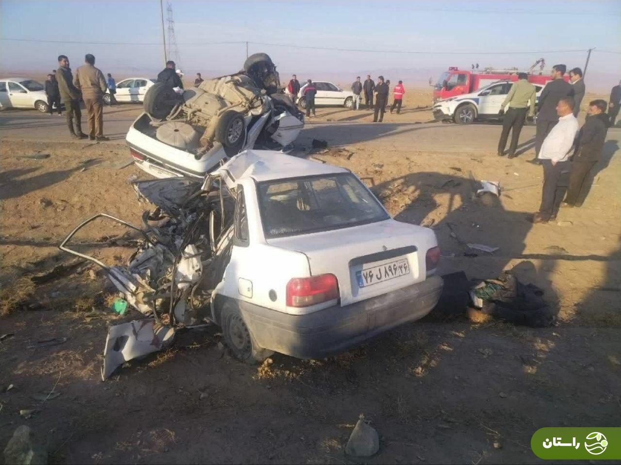 تصاویر | تصادف شدید و فوت چهار مامور پلیس در نیشابور تصاویر | تصادف شدید و فوت چهار مامور پلیس در نیشابور