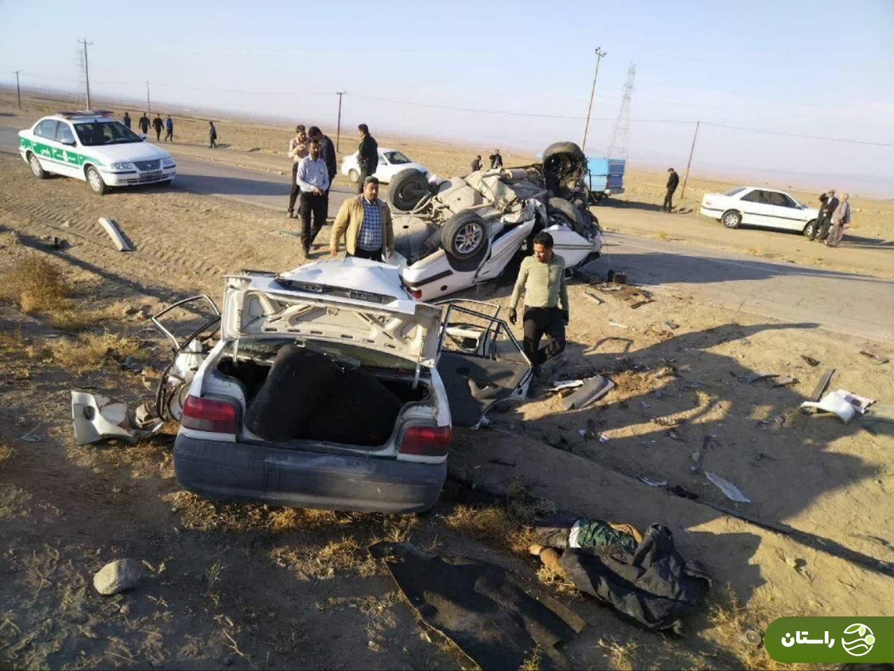 تصاویر | تصادف شدید و فوت چهار مامور پلیس در نیشابور تصاویر | تصادف شدید و فوت چهار مامور پلیس در نیشابور