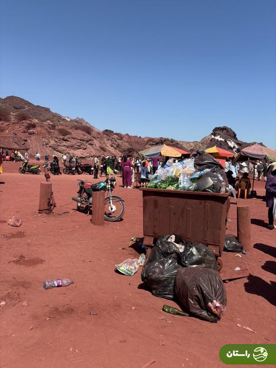 عکس عجیب از حال و روز جزیره هرمز در ایام نوروز