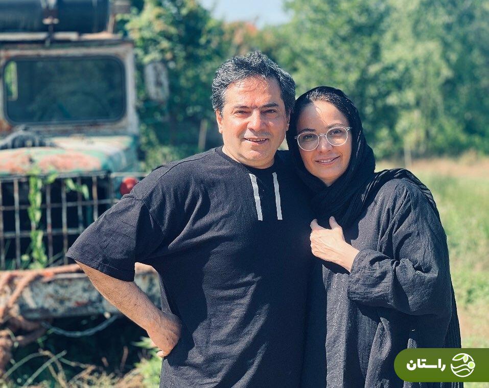 عکس عاشقانه فهیمه سریال پایتخت با همسرش