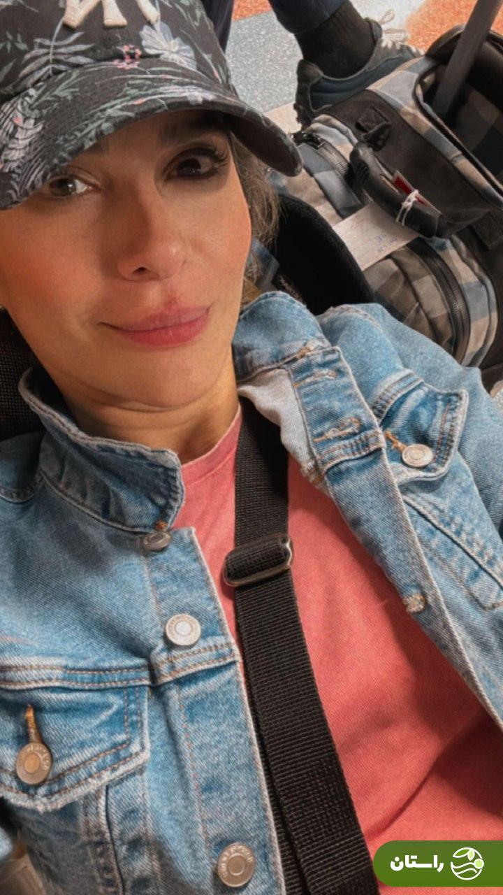 عکس | تیپ تازه سحر دولتشاهی در فرودگاه