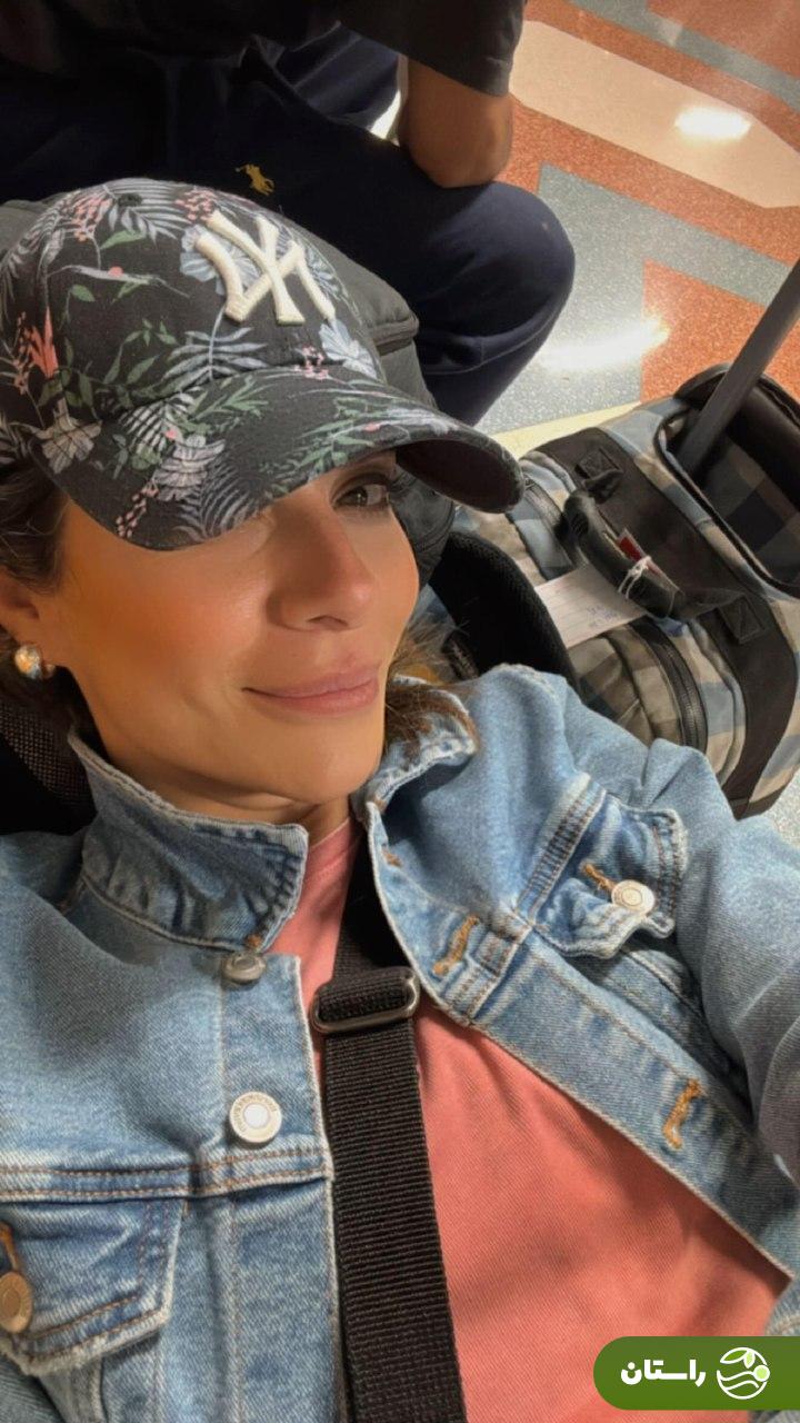 عکس | تیپ تازه سحر دولتشاهی در فرودگاه