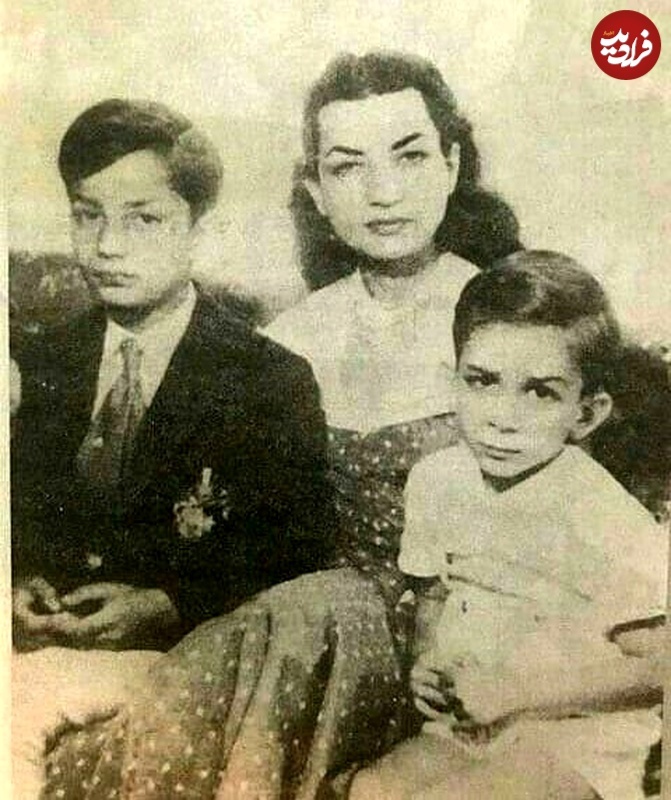 عکس |‌ تونل زمان؛ «اشرف پهلوی» در کنار پسرانش «شهرام و شهریار»