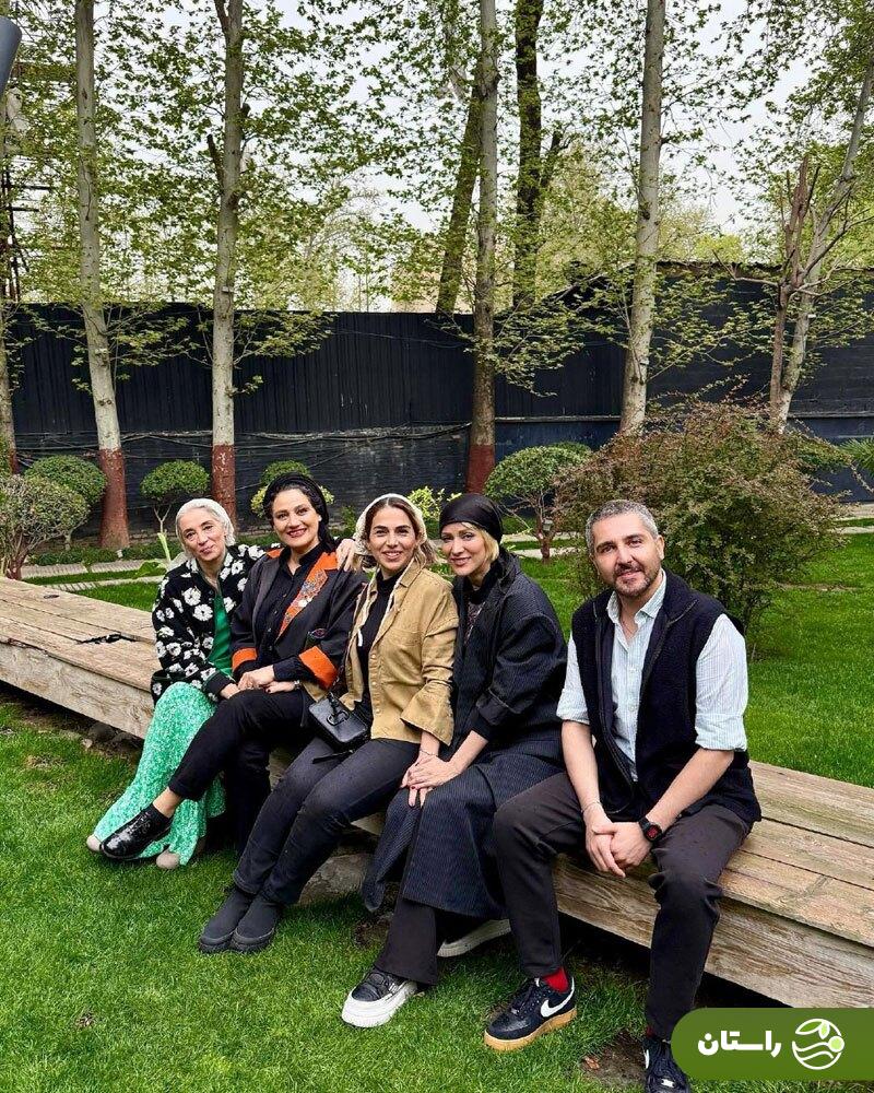 عکس | عیددیدنی شبنم مقدمی با بازیگران سریال تاسیان