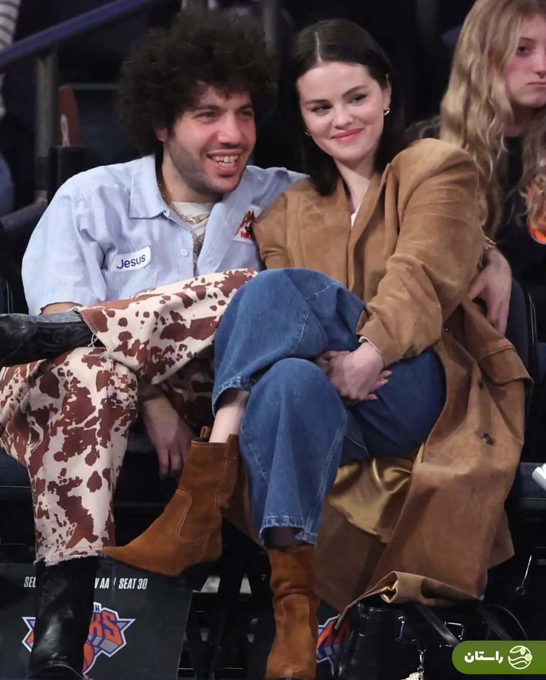 تصاویر | عاشقانه‌های سلنا گومز و بنی بلانکو در حاشیه بازی بسکتبال