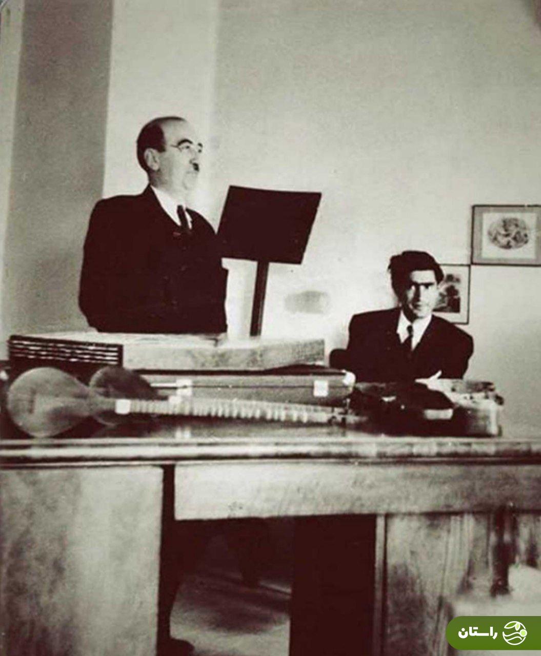 عکسی دیده نشده از کلاس سنتور ابوالحسن صَبا